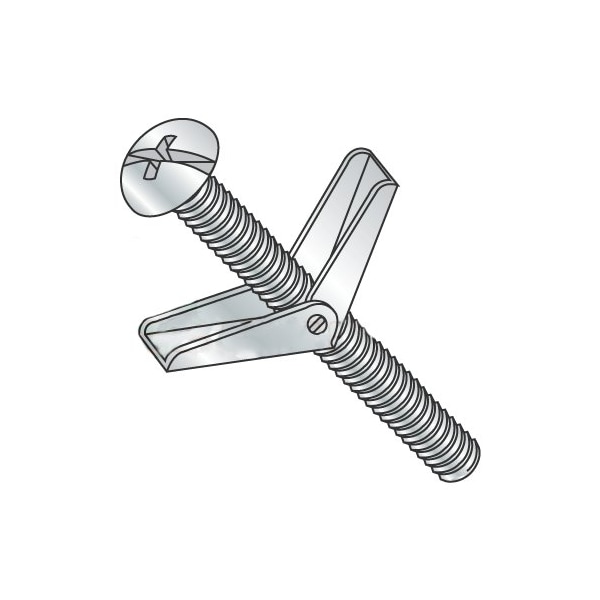 Newport Fasteners Toggle Bolt, 3" L, Steel, 25 PK 170292 - main